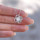 To My Daughter Rotating Rose Box Necklace Gift - SS#29