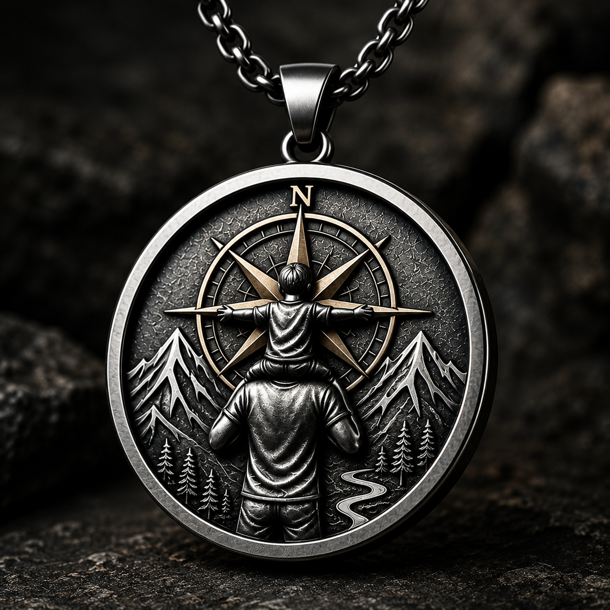 To My Son - Love Dad (Guided By You Necklace) - FDTS001