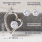 Forever love necklace with Free zirconia earring, gift box, and velvet pouch