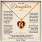 To My daughter - Love Dad Eternal Dance Necklace - FDTD001