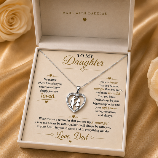 To My Daughter - Love Dad - Necklace Gift Set - FDTD003
