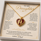 To My daughter - Love Dad Eternal Dance Necklace - FDTD001
