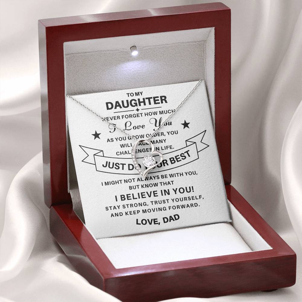 To My Daughter / From Dad Necklace Gift SS#0603