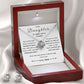 Love Knot Necklace With Free Zirconia Earring and Gift Box