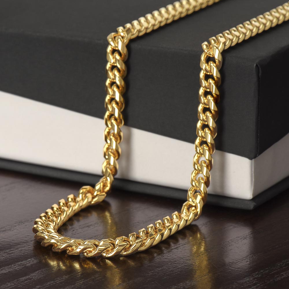 To My Man Luxury Cuban Necklace for Boyfriend/Husband