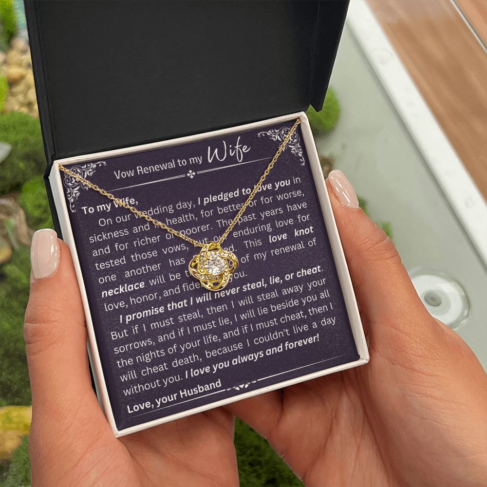 Love Knot Necklace - Vow Renewal