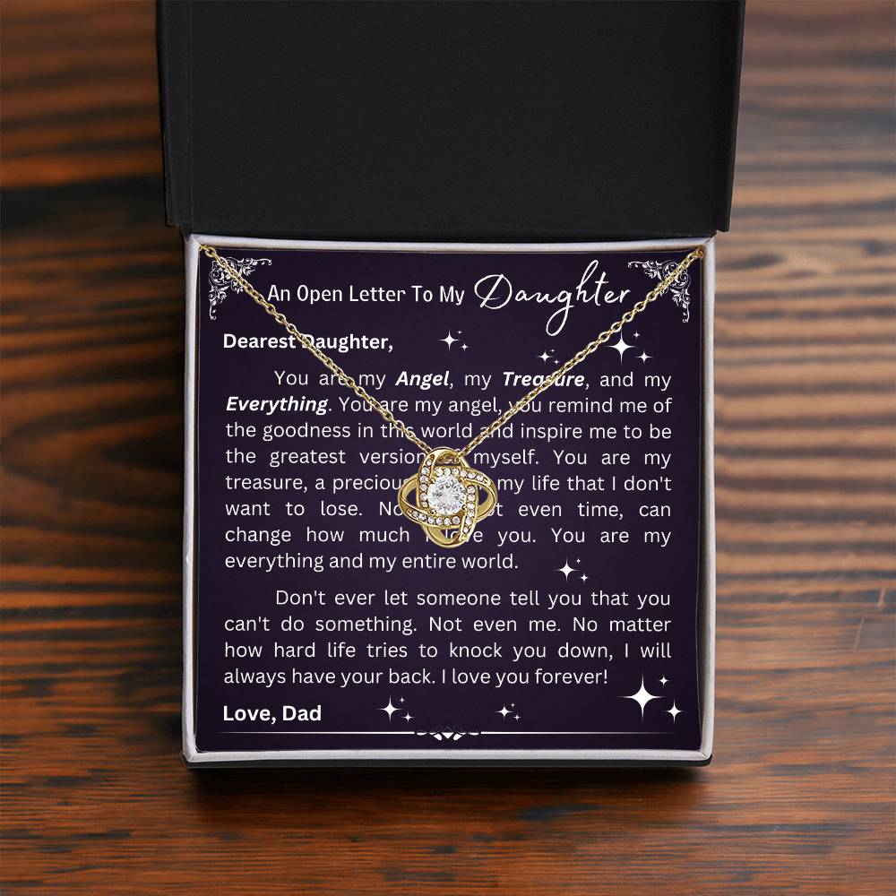 Love Knot Necklace - Open Letter To Daughter From Dad - 02